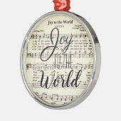 Joy to the World Metal Ornament (Links)
