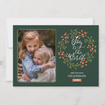 Joy to the World Moderne kalligrafie Vakantie kran