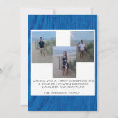 Joy To The World Photo Collage Carte de Noël (Dos)