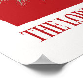 Joy to the World Poinsettia affiche de Noël (Coin)