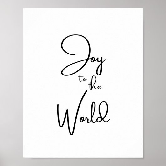 Joy to the World Poster (Devant)