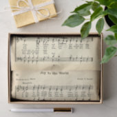 Joy To The World Sheet Music DW3 Decoupage Tissuepapier (Geschenk)