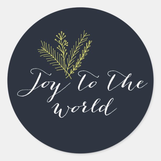 Joy to the World sticker (Devant)