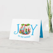 JOY TO WORLD Festive Pudding Kaart (Voorkant)