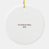 Joy to World KerstGreen Wreath & Berries Keramisch Ornament (Achterkant)