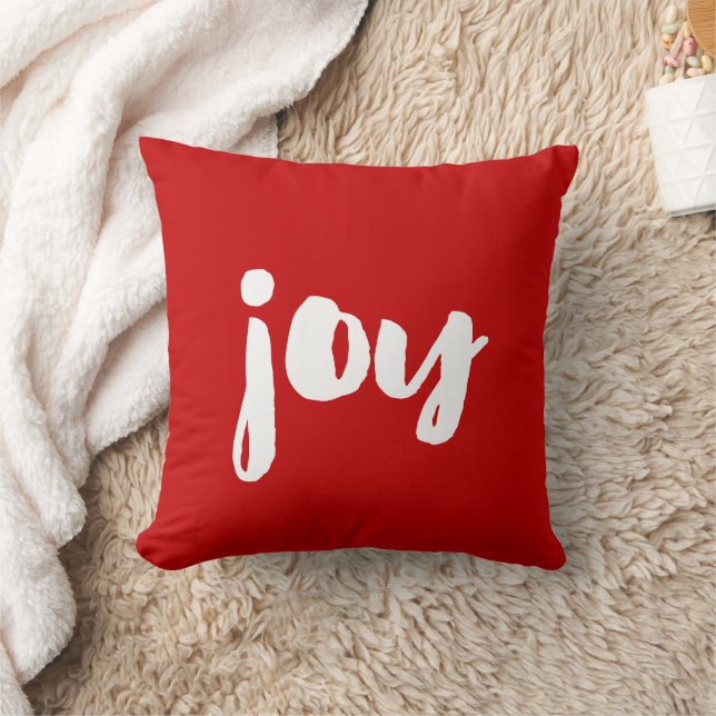 Joy trendy white font kussen (Deken)
