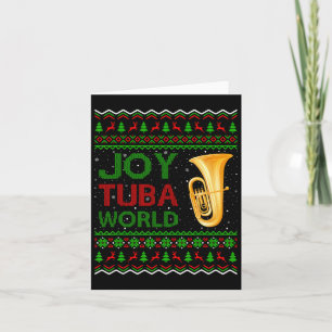 Joy Tuba Wereldmuziek liefhebber Kerstcadeau Lelij Kaart