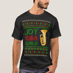 Joy Tuba Wereldmuziek liefhebber Kerstcadeau Lelij T-shirt