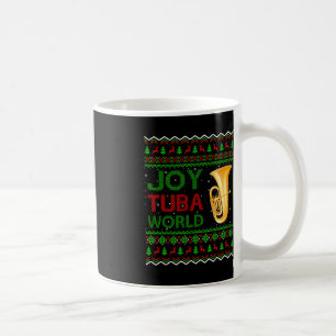Joy Tuba World Music Lover Xmas Gift Ugly Tuba Chr Koffiemok