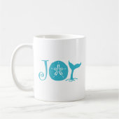 Joy Typography Coastal Kerstmis Koffiemok (Links)