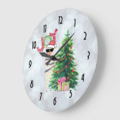 Joy Typography | Kerst Llama Grote Klok (Hoek)