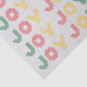 Joy Typography Kersttrui Tissuepapier (Detail)