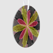 Joy, Vert rose Anthracite Imaginaire Fleur Fractal (devant)