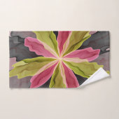 Joy, Vert rose Anthracite Imaginaire Fleur Fractal (Serviette à main)