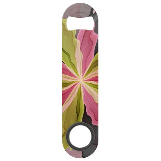 Joy, Vert rose Anthracite Imaginaire Fleur Fractal (Devant)