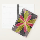 Joy, Vert rose Anthracite Imaginaire Fleur Fractal (Devant avec enveloppe)