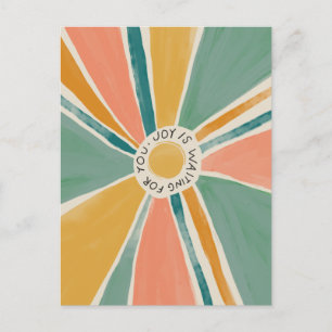 Joy vous attend - carte postale inspirante