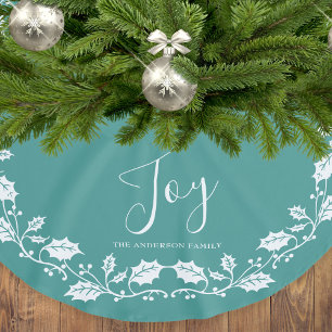 Joy White Holly Blauwgroen Kerstmis Kerstboom Rok
