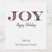 JOY Wijnetiketten Wijn Etiket (Enkel label)