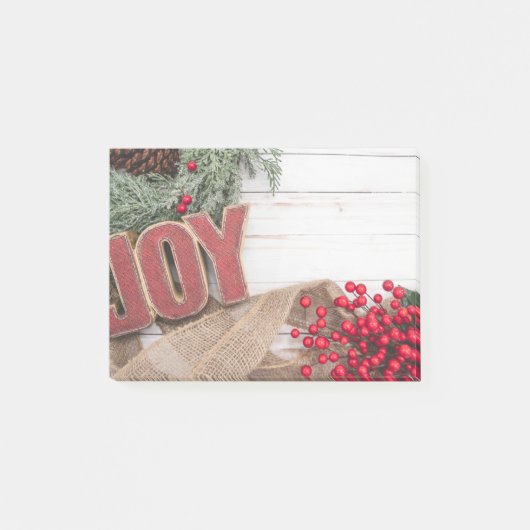 Joy & Wreath Holiday Collectie Post-it® Notes (Voorkant)