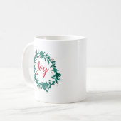 Joy Wreath Peinture Berries Coffee Mug (Devant gauche)
