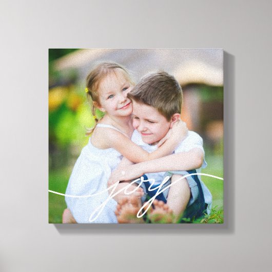 JOY Writing Custom Photo Canvas (Voorkant)