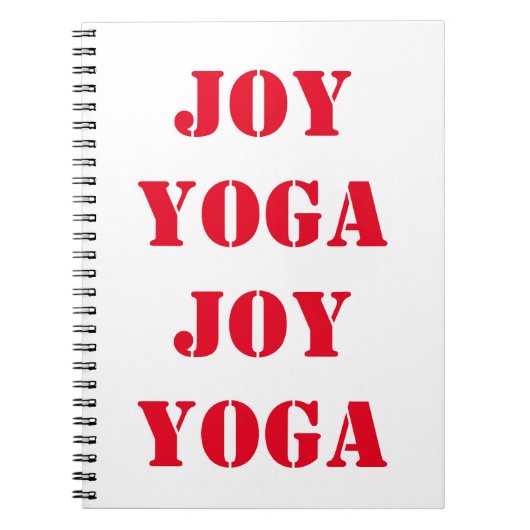 Joy Yoga Joy Notitieboek (Voorkant)