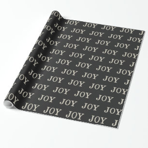JOY (zilver) Cadeaupapier