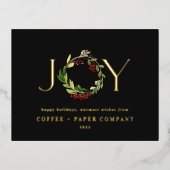 Joyau botanique d'aquarelle moderne vacances d'ent (Recto)