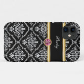 Joyau classique iPhone 11 Coque Monogramme (Dos (Horizontal))