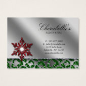 Joyau de carte cadeau Xmas Zebra Red Green (Dos)