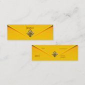 Joyau d'or Jaune Art Déco carte de visite (Devant / Derrière)