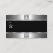 Joyau en argent noir carte de visite (Dos)