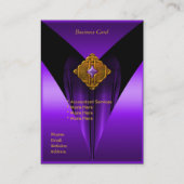 Joyau en or violet carte de visite (Dos)