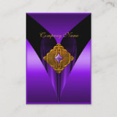 Joyau en or violet carte de visite (Devant)