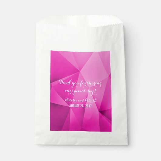 Joyau rose Tons Mariage Favor Sacs (Devant)