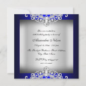 Joyau Royal Blue Diamond Invitation de fête d'anni (Dos)
