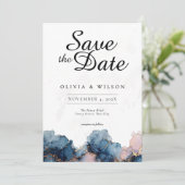 Joyau Tone Enregistrer La Carte Date, Marine Bleu  (Debout devant)