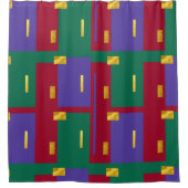 Joyau Tons Moderne Géométrique Douche Rideau (Devant)