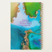 Joyaux personnalisés tonalités Planificateur quoti (Dos)