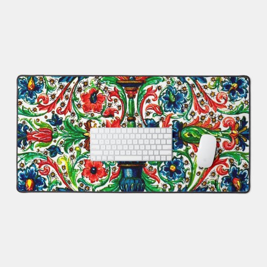 Joyaux Tons Médiéval Fleurs Manuscrits Scrolls (Clavier et souris)