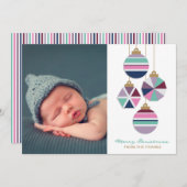 Joyaux Tons Ornements géométriques Carte photo de  (Devant / Derrière)