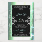 Joyaux Turquoise et noir brillant Étiquettes de pr (Étiquettes simples)