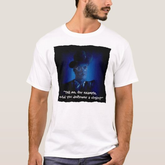 Joyce Quote "Deflower A Virgin"-Shirt T-shirt (Voorkant)
