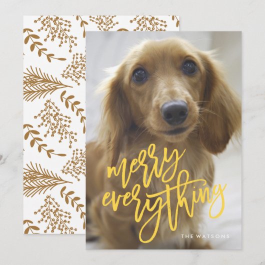 Joyer tout Carte photo Funky Script (Devant / Derrière)