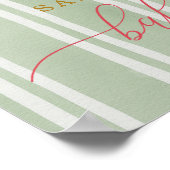 Joyeuse Affiche de bienvenue Baby shower (Coin)