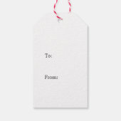 Joyeuse aquarelle étiquettes cadeaux de Noël (Dos)