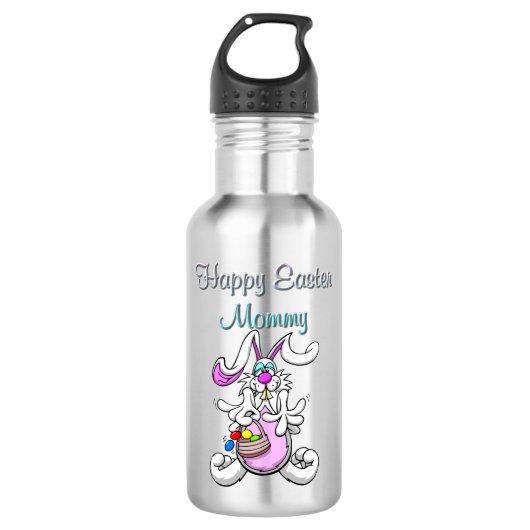 Joyeuse bouteille d'eau en acier inoxydable maman (Devant)