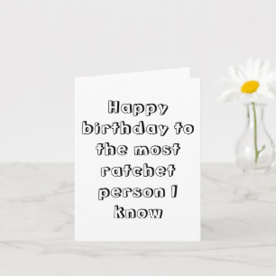 Joyeuse carte à cliquet d'anniversaire