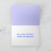 Joyeuse carte bleue Noël (Intérieur)